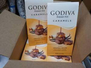 6 pkgs Godiva Caramels- best date 102023