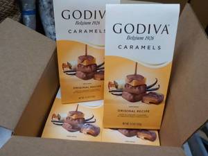 6 pkgs Godiva Caramels- best date 102023