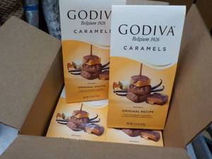 6 pkgs Godiva Caramels- best date 102023