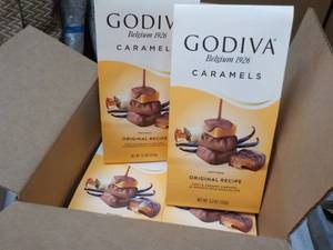 6 pkgs Godiva Caramels- best date 102023