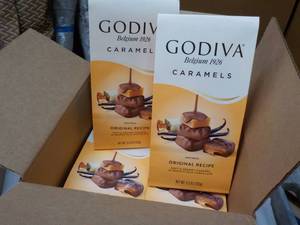 6 pkgs Godiva Caramels- best date 102023