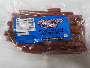 Wisconsin Maid 28 oz Bag Beef Sausage Snack Pieces