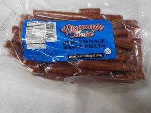 Wisconsin Maid 28 oz Bag Beef Sausage Snack Pieces