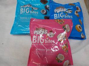 3 Stuffed Puffs Big Bites 7.3 oz Bags past best date