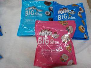 3 Stuffed Puffs Big Bites 7.3 oz Bags past best date
