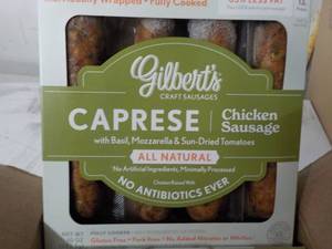 K 10 Frozen Gilberts Caprese Chicken Sausage