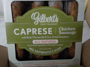 K 10 Frozen Gilberts Caprese Chicken Sausage