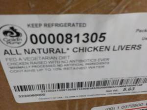 D Chicken Livers Frozen...