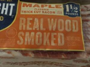 G 2 - 24 oz Maple Real Wood Smoked Wright Bacon Frozen