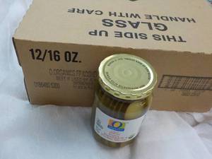 12 - 16 oz Jars Kosher Sandwich Pickles past best date