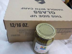 12 - 16 oz Jars Kosher Sandwich Pickles past best date