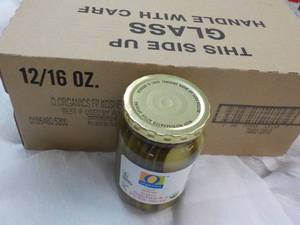 12 - 16 oz Jars Kosher Sandwich Pickles past best date