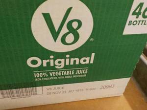 6 - 46 oz Bottles V8 Original Juice best date 112023