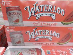 2 - 12 packs Waterloo Watermelon Sparking Water