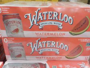 2 - 12 packs Waterloo Watermelon Sparking Water