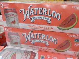 2 - 12 packs Waterloo Watermelon Sparking Water