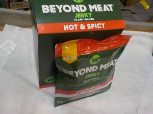 Beyond Meat Hot and Spicy Jerky best date 052024, 5 - 3 oz bags