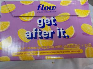 12 Pack Flow Organic Flavored Vitamin Infused Spring Water Beverage