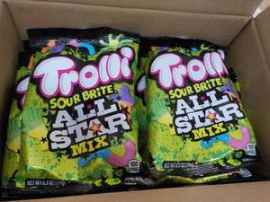 8 Trolli Sour Brite All Star Mix 6.3 oz bags- best date 12282023