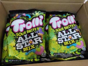 8 Trolli Sour Brite All Star Mix 6.3 oz bags- best date 12282023