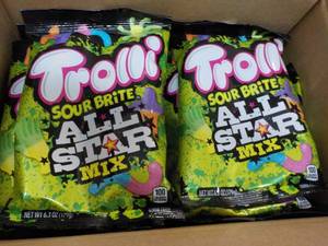 8 Trolli Sour Brite All Star Mix 6.3 oz bags- best date 12282023