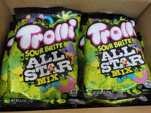 8 Trolli Sour Brite All Star Mix 6.3 oz bags- best date 12282023
