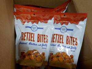 10 Peanut Butter and Jelly Pretzel Bites 7 oz Bags past best date