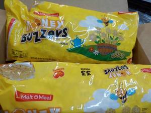 3 Malt O Meal Honey Buzzers 33 oz Bags Cereal best date 10162023