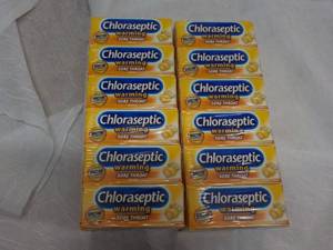 6 Boxes Chlo aseptic Warming Sore Throat Lozenges