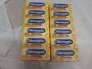 6 Boxes Chlo aseptic Warming Sore Throat Lozenges