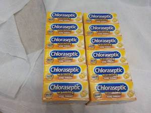 6 Boxes Chlo aseptic Warming Sore Throat Lozenges