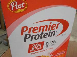 8 Boxes Post Protein Mixed Berry Almond Cereal 9 oz Boxes past best date