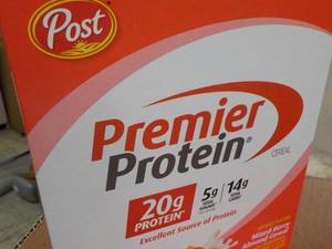 8 Boxes Post Protein Mixed Berry Almond Cereal 9 oz Boxes past best date