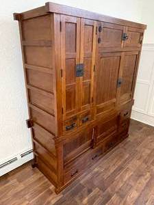 lot 99 image: Large Decorative Storage Media Cabinet