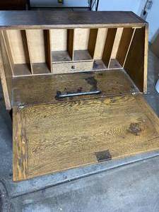 lot 86 image: Vintage Wooden Secretary Style Desk