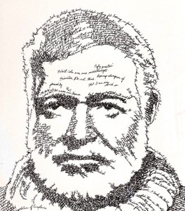 lot 143 image: Ernest Hemingway As the Sun Also Rises Limited Edition Unframed Print