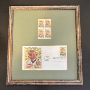 lot 146 image: Ernest Hemingway Stamps and Card