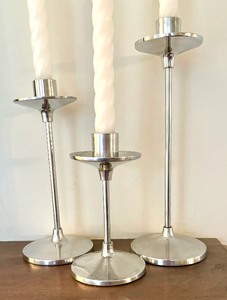 lot 158 image: Trio of Elegant Candle Holders