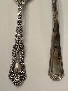 lot 208 image: Four Vintage Sterling Silver Spoons
