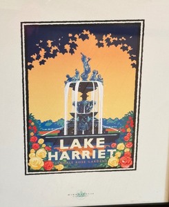 lot 67 image: Framed Print Lake Harriet