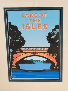 lot 107 image: Lake of The Isles Framed Print