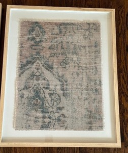 lot 212 image: Pair of Framed Decorative Textiles