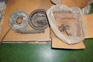 1969 Chevy Camaro OEM Left Rear Brake Parts and Shock