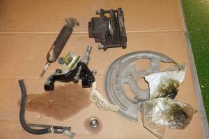 1969 Chevy Camaro OEM Left Front Brake Parts and Shock