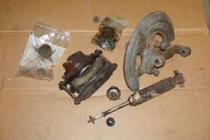 1969 Chevy Camaro OEM Right Front Brake Parts and shock