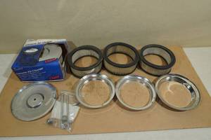 Chrome Air Cleaner with Filters