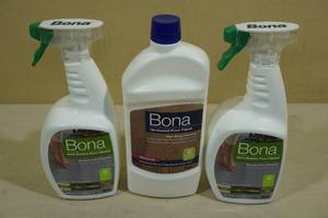 2 Bona Floor Cleaners with Hardwood Floor Polish