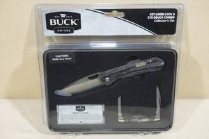 lot 29 image: Buck Knives 257 Liner Lock & 375 Deuce Combo