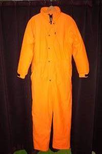 lot 92 image: AGO Insulated Blaze Orange Coveralls - Large