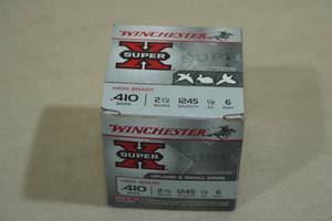 lot 118 image: 25 Winchester Super-X .410 Bore 2-12 6 Shot Shotshells